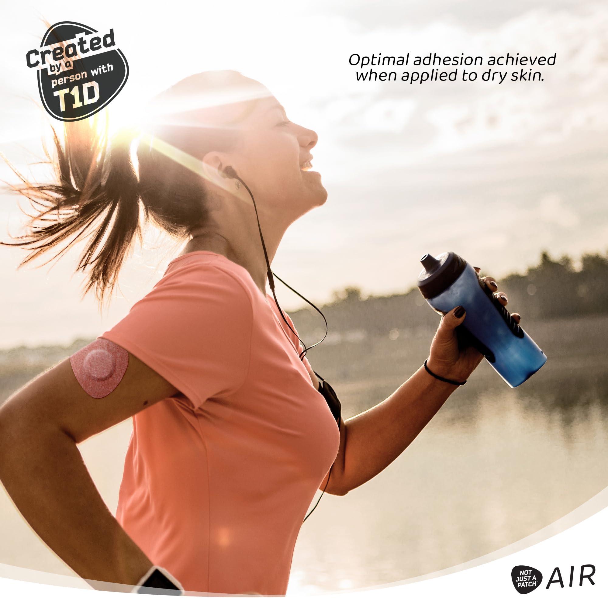 NOT JUST A PATCH Not Just A Patch Freestyle Libre 2 Covers (20 Pack) - Thin, Strong and Light, Ultra-Long 14 Day Adhesion - Durable Lingo CGM & Libre 2 Sensor & Protector Patches - Air Libre 2 Brown