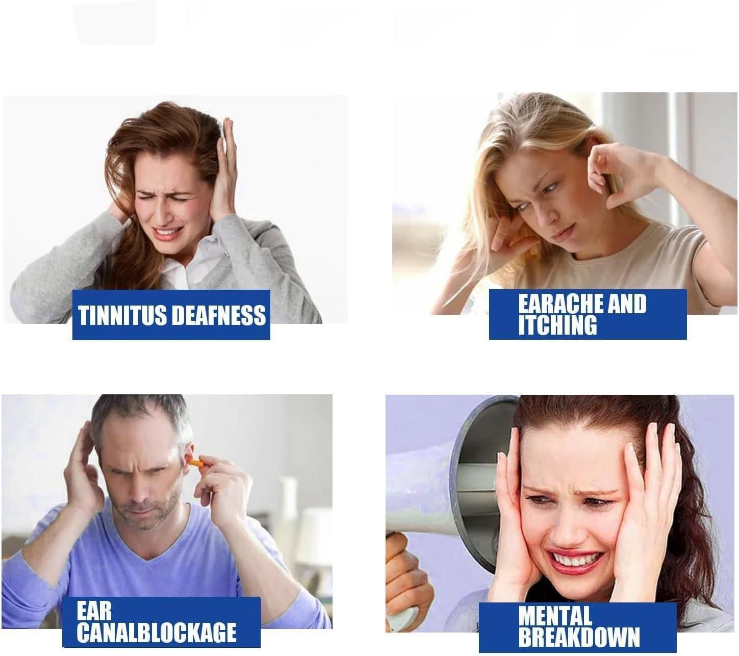 Giurui Tinnitus Relief Spray, Tinnitus Spray, Tinnitus Ear Drops, Tinnitus Relief for Ringing Ears, Anti Tinnitus Earwax Removal Spray, Anti Tinnitus Treatments Spray (2 Pcs)