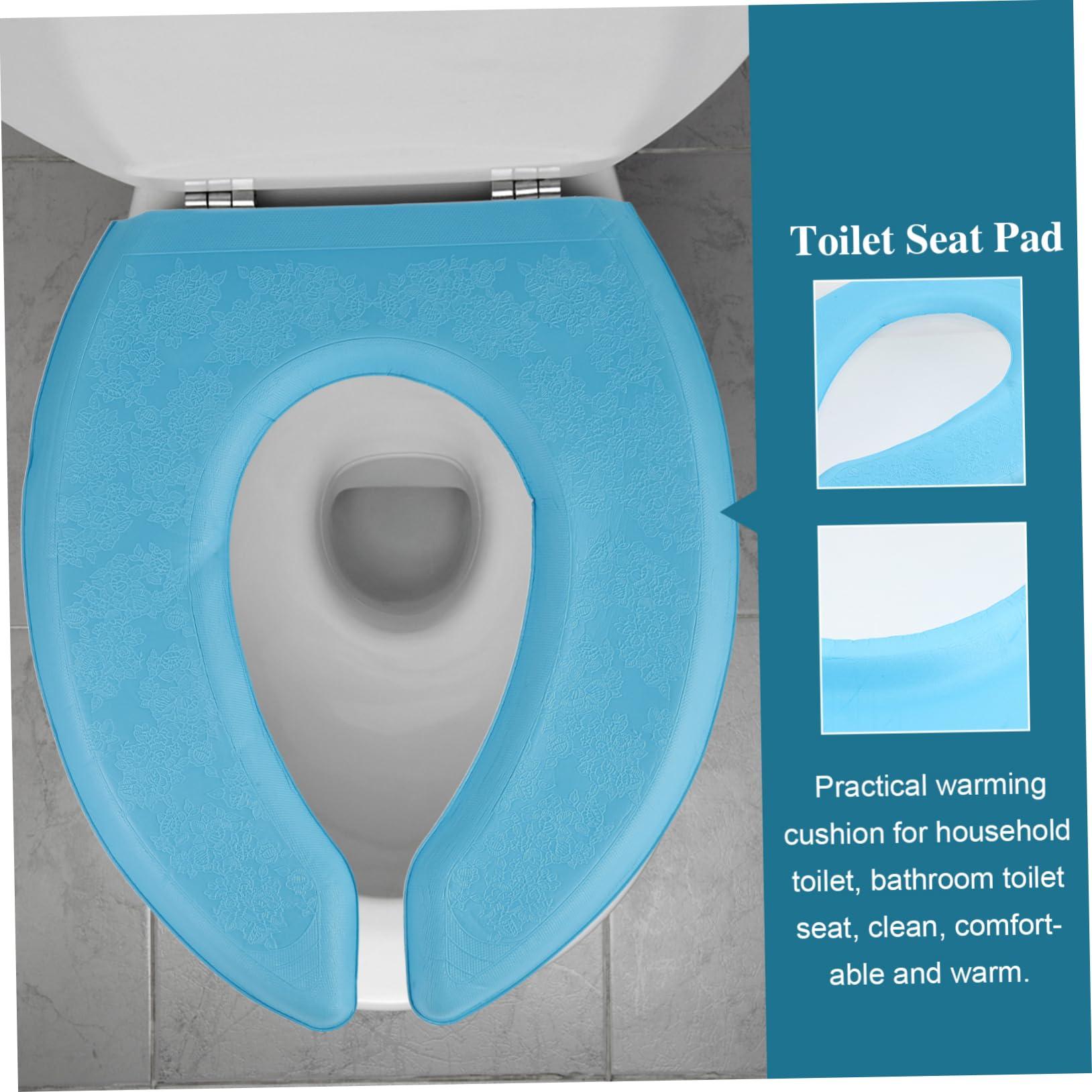 ORFOFE ORFOFE Household Toilet Seat Cover Grey Breathable Water-Resistant Thicken Pad Comfortable for Winter