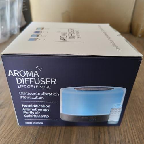 Dailyart 700ML Essential Oil Diffuser, Remote Control Aromatherapy Diffuser with 7 LED Light Colors, Adjustable Mist Mode and Waterless Auto-Off Oil Diffusers Humidifier, Diffusers for Home Bedroom Yoga Sleep