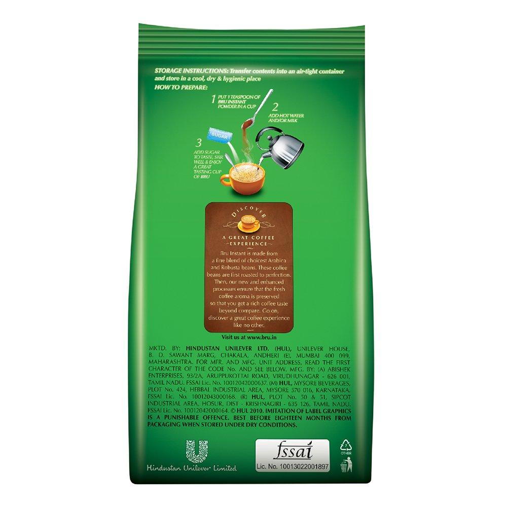 bru Bru Instant Coffee - Powder, 200 Gram, Bag