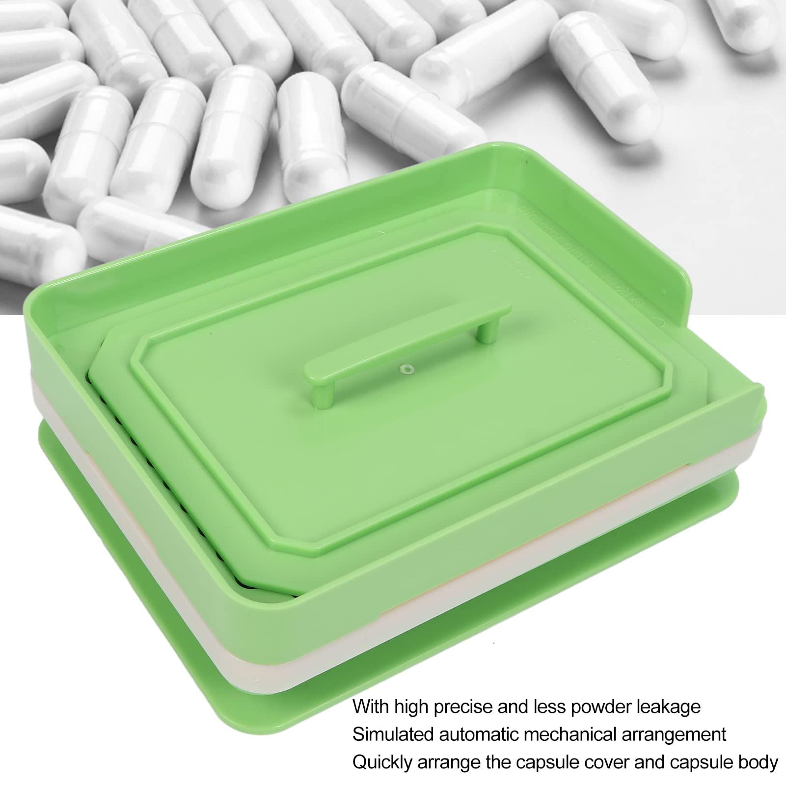 YUYTE 200 Holes #0 Capsule Filling Plate, Semi-Automatic Powder Filler ABS Version of Capsule Filling Machine Counter Organizer Stand