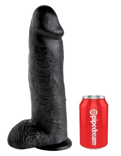 Pipedream King Cock King Cock Cock with Balls Black 12in
