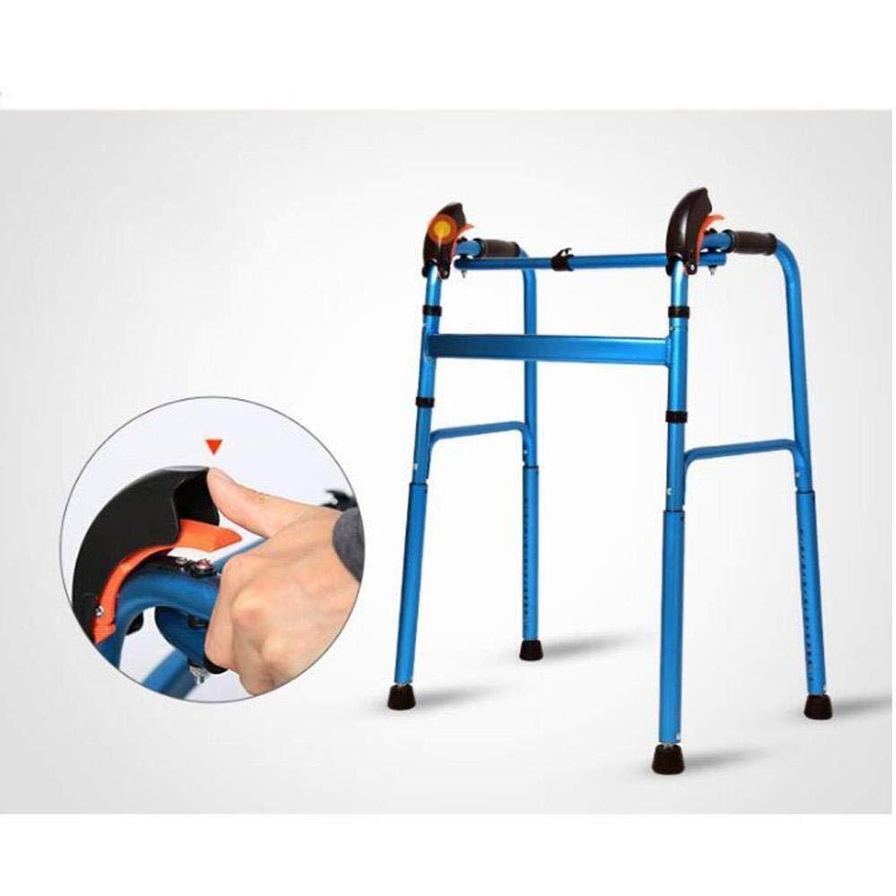 UYDJAKX Walking Frame Non-Slip Walking Stick with Hospital Stair Walker Elderly Disabled Walking Folding Star of Light