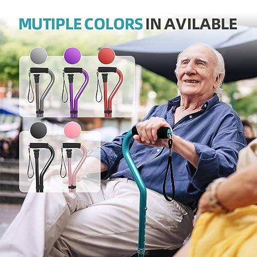 BeneCane BeneCane Walking Cane for Men & Women Adjustable Cane with Offset Soft Cushioned Handle -Portable Lightweight Sturdy Mobility Walker Aid for Elderly, Seniors Collapsible Cane