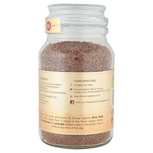 Douwe Egberts Douwe Egberts Pure Gold Medium Roast Instant Coffee 190g (Pack of 6 Jars, Total 1.14kg)