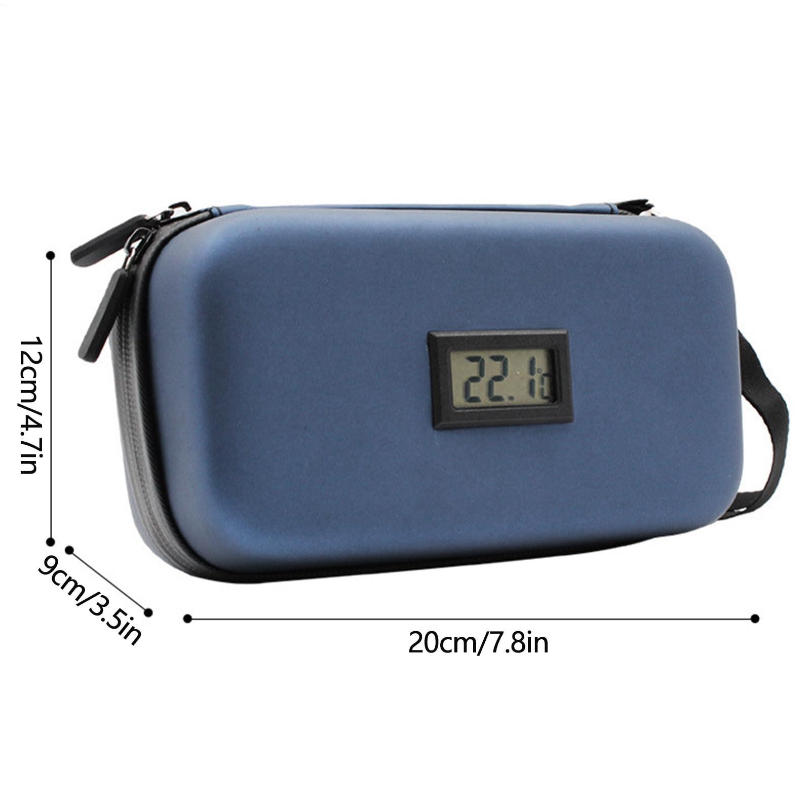 FreshCart Basics Medication Cooler for Travel - Medication Cooler, Medication Tool | Real-Time Temperature Monitoring and LCD Digital Display, Long Lasting Insulation Medication Bag (1pc)