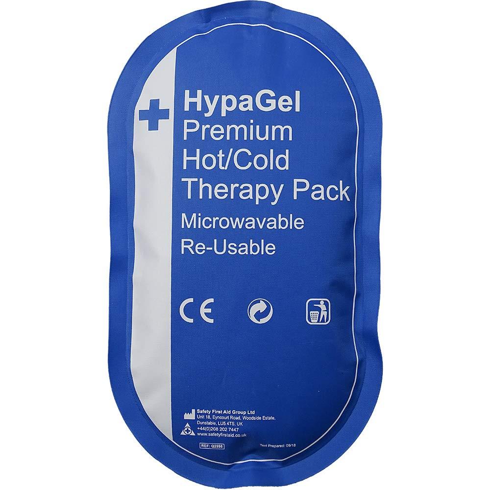 Safety First Aid Group Safety First Aid Group HypaGel Premium Reusable Hot/Cold Therapy Pack, Microwaveable, Freezable Therapy Pack for Sports First Aid, Muscle Strain and Sprain Injuries, Pain Relief