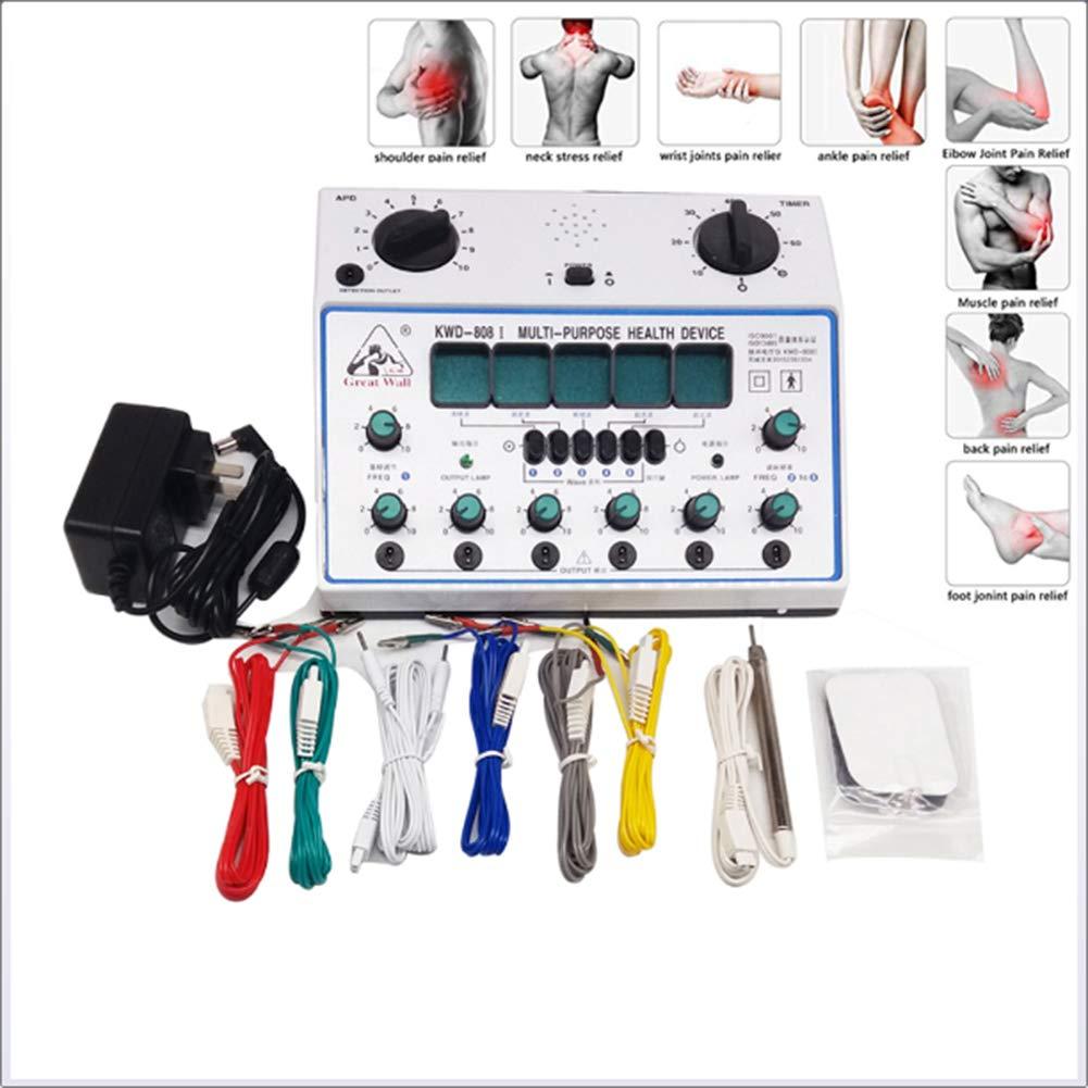 SETSCZY SETSCZY Professional 6 Channels TENS EMS Machine Muscle Stimulator Acupuncture Meridian Therapy Equipment Body Massager Full Body Relax Muscle Electrostimulator Physiotherapy Machine Professional