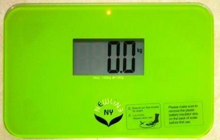 Newline NY NewlineNY Lightest Step On Super Mini Travel Bathroom Scale, SBB0638SM-GN Green