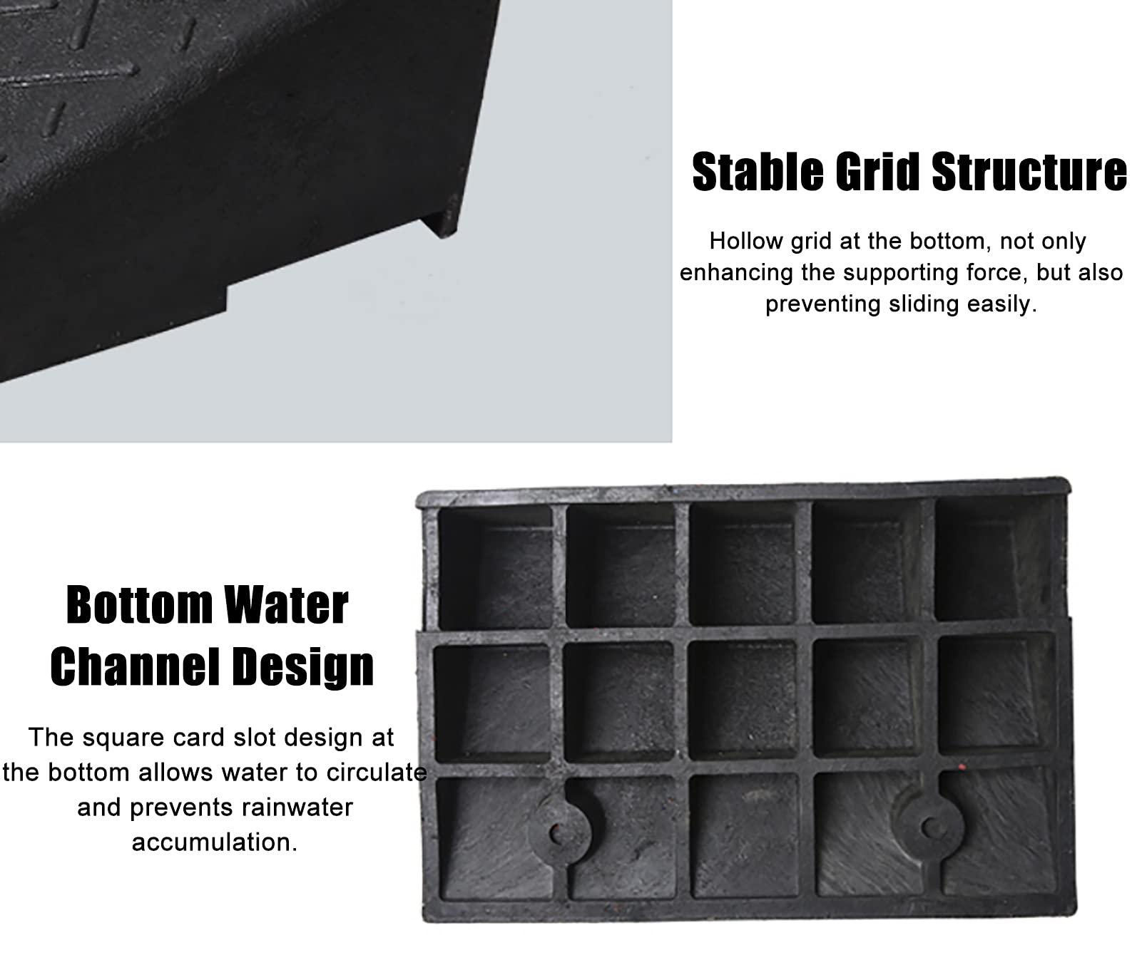 FreshCart Basics Threshold door step ramp, Exterior Doors Kerb Skateboard Motorcycle Bicycle Squat Ramp, suitable for wheelchairs and scooters