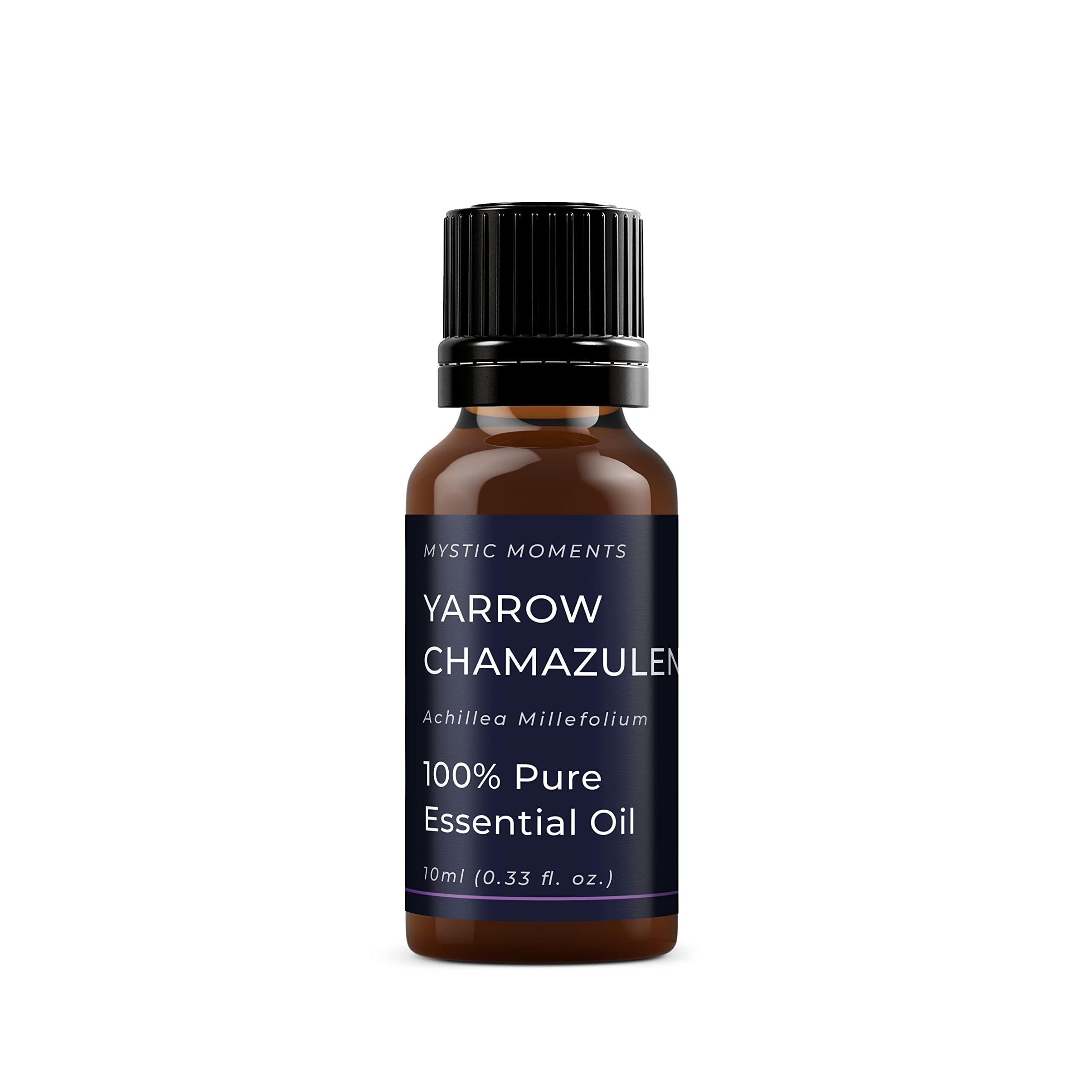 Mystic Moments Mystic Moments | Yarrow Chamazulene (Blue) Essential Oil 10ml - Pure & Natural Oil for Diffusers, Aromatherapy & Massage Blends Vegan GMO Free