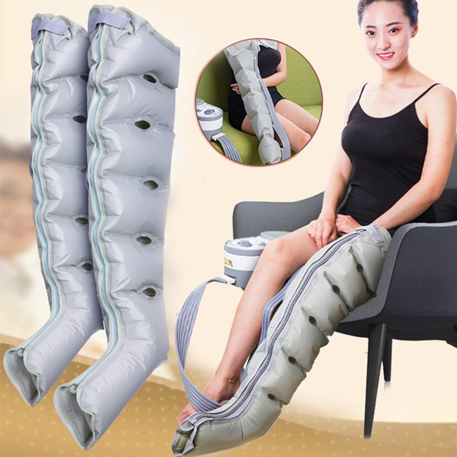 Generic Air Compression Massager Machine Lymphatic Drainage Leg Massager Recovery Boots with 6 Air Cushions for Full Body Recovery Dynamic Compression Massage Technology
