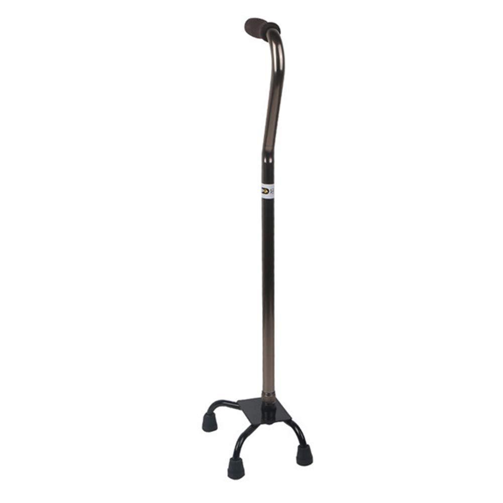THIHIXEC Folding tor,Quad Cane, Elderly Four Legged Cane Disabled Four Corner Cane Telescopic Aluminum Alloy Anti Skid,B,B Practical