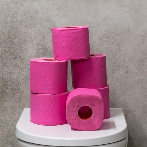 Renova Renova [6 Rolls Fuchsia] 3 Ply Soft Colour Toilet Loo Bathroom Tissue Paper Rolls