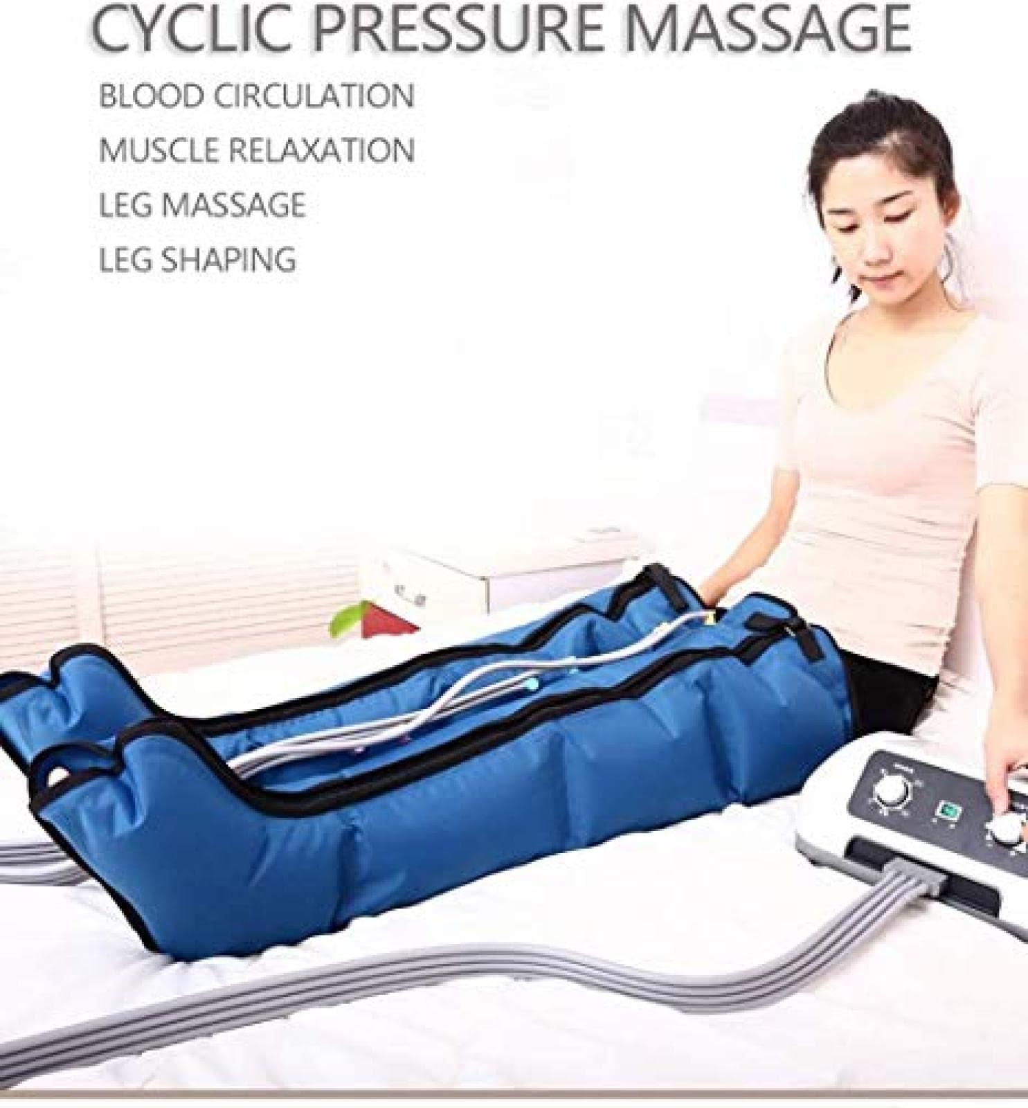 FreshCart Basics Air Compression Leg Massager | Improve Circulation & Relax Pain | Waist, Arm, Leg Wraps | Massage Machine For Foot, Ankles, Calf | Pressotherapy Boots
