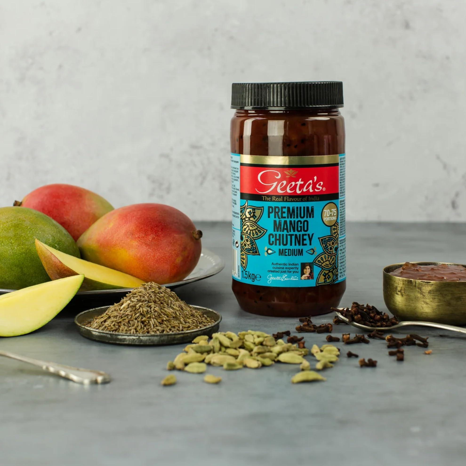Geeta\'s Geeta\'s Premium Mango Chutney 2x1.5kg