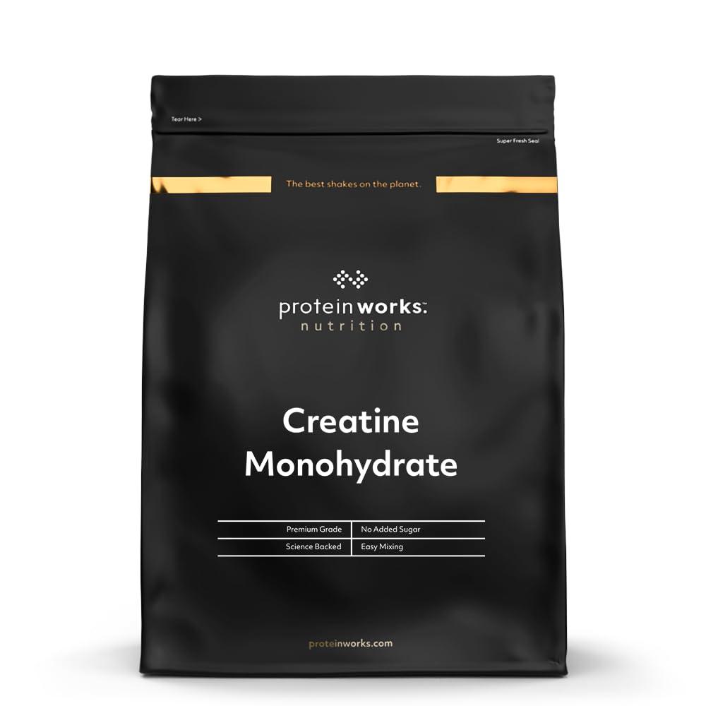 Protein Works Protein Works - Creatine Monohydrate Powder | 100% Pure & Premium Creatine Supplement | Ultra Fast Absorption | 16 Servings | Unflavoured | 100g