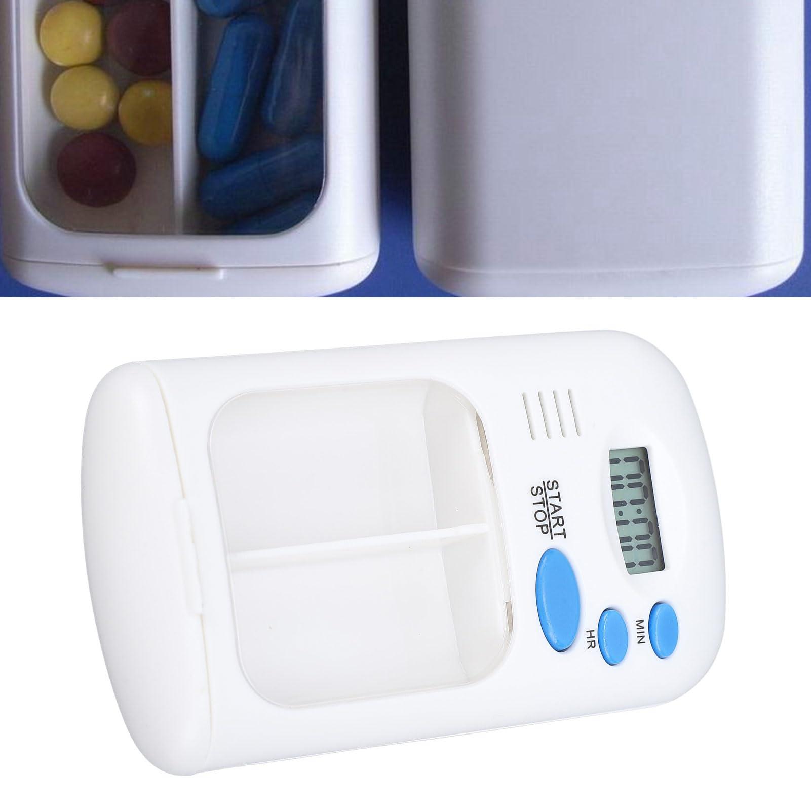 Fockety Automatic Pill Dispenser, Medication Dispenser with Alarm Sound Alerts, LCD Display Electronic Pill Dispenser, Portable Pill Reminder for Medicines, Supplements and Vitamins