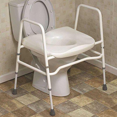 NRS Healthcare NRS Healthcare M48805 Mowbray Toilet Seat and Frame Free Standing - Extra wide