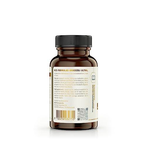 MCS Formulas Broccoli Ultra High Strength Sulforaphane, Vegan, from France, 60 Capsules