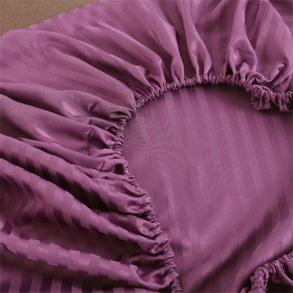 Highdi Highdi Massage Bed Cover with Face Hole Washable Massage Bed Sheet Cover Beauty Massage SPA Couch Cover Elastic Cord Edge All-round Wrap for Massage Bed (185 * 70cm,Deep purple)