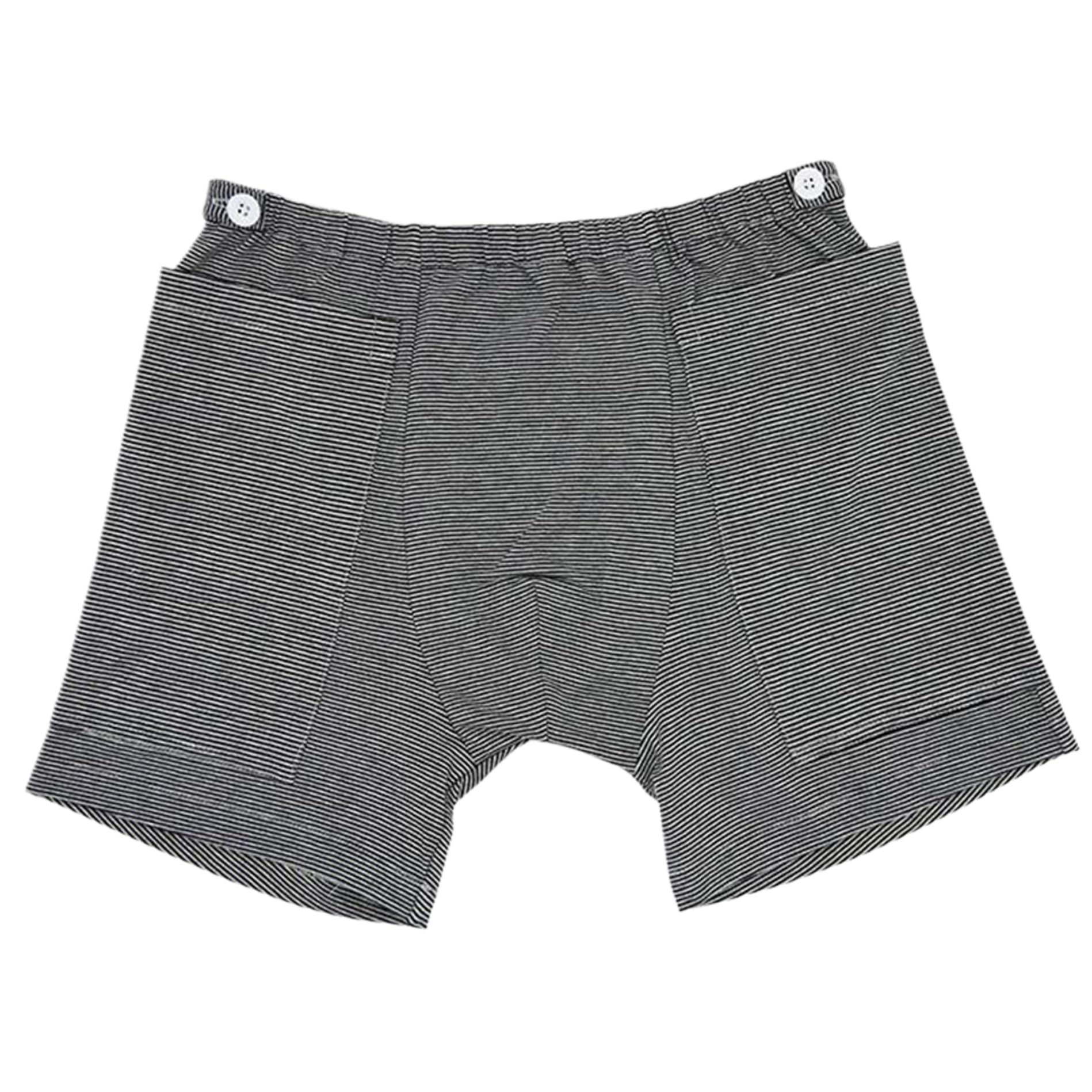 Baobiutin XL-Catheter Pants for Men,Catheter Underwear for Men with Elastics Cotton Catheter Pants with 2 Pocket Concealed Nephrostomy Bag Clothing for Elderly,No Urine Bag,Catheter Underwear for Men