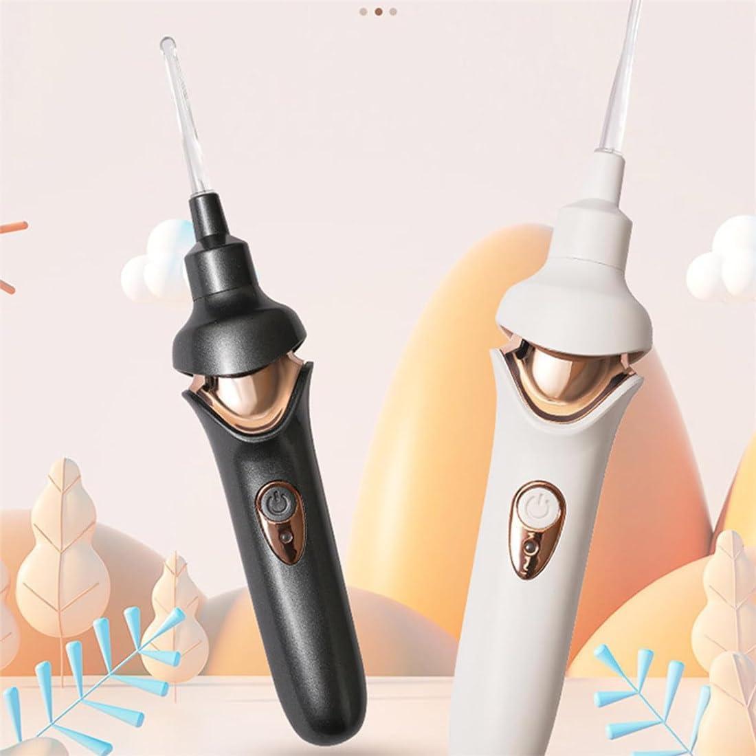 Godemmio Tweddy Smart Ear Wax Remover, 2024 Best Tweddy Smart Ear Wax Vacuum, Tweddy Ear Wax Vacuum with 5 Pcs Ear Scoop for Daily Ear Pick, Ear Vacuum Wax Remover for Children Adult (Mix 2PC)