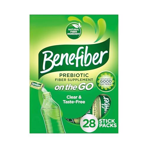 Benefiber Benefiber 302805 Fiber Supplement Powder Stick Packs for Digestive Health, 28 Sticks, 3.92 Ounces