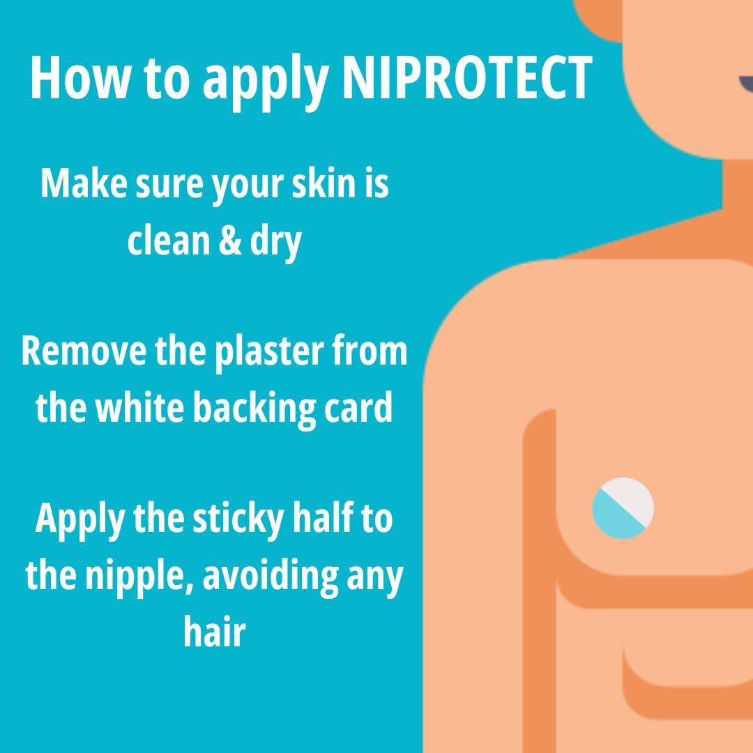 Runners Relief Niprotect - Nipple Plasters for Runners - 24 Pairs per Pack (18mm Diameter)