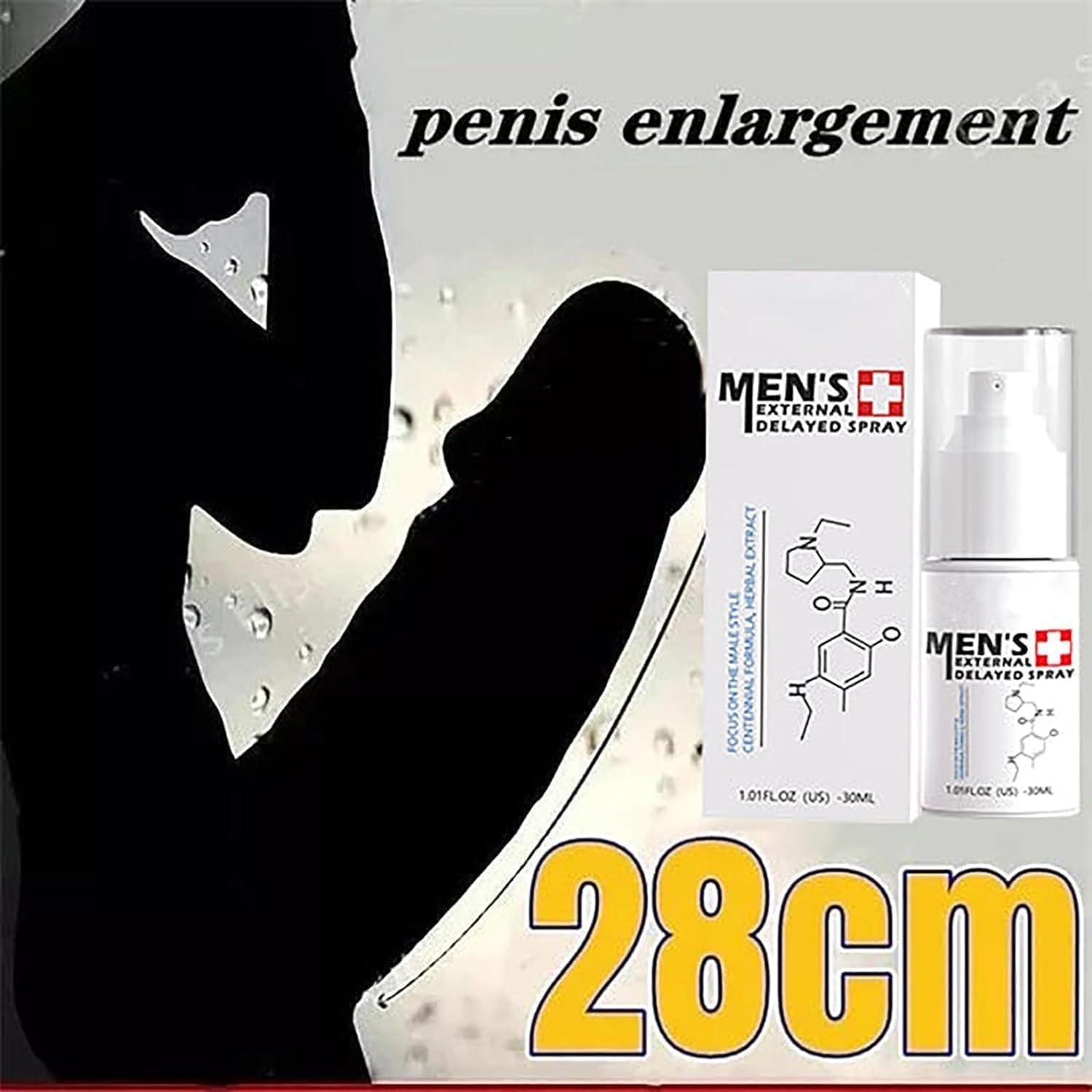 Hliloy JJLBRO Men's Long Lasting Delay Stronger Spray,JJLBRO Men's Spray Long Lasting Delay,JJLBRO Men's Energy Strength Spray, JJLBRO Men's XXL Massage Care Cream,All Night Enhancer Spray (2PC)