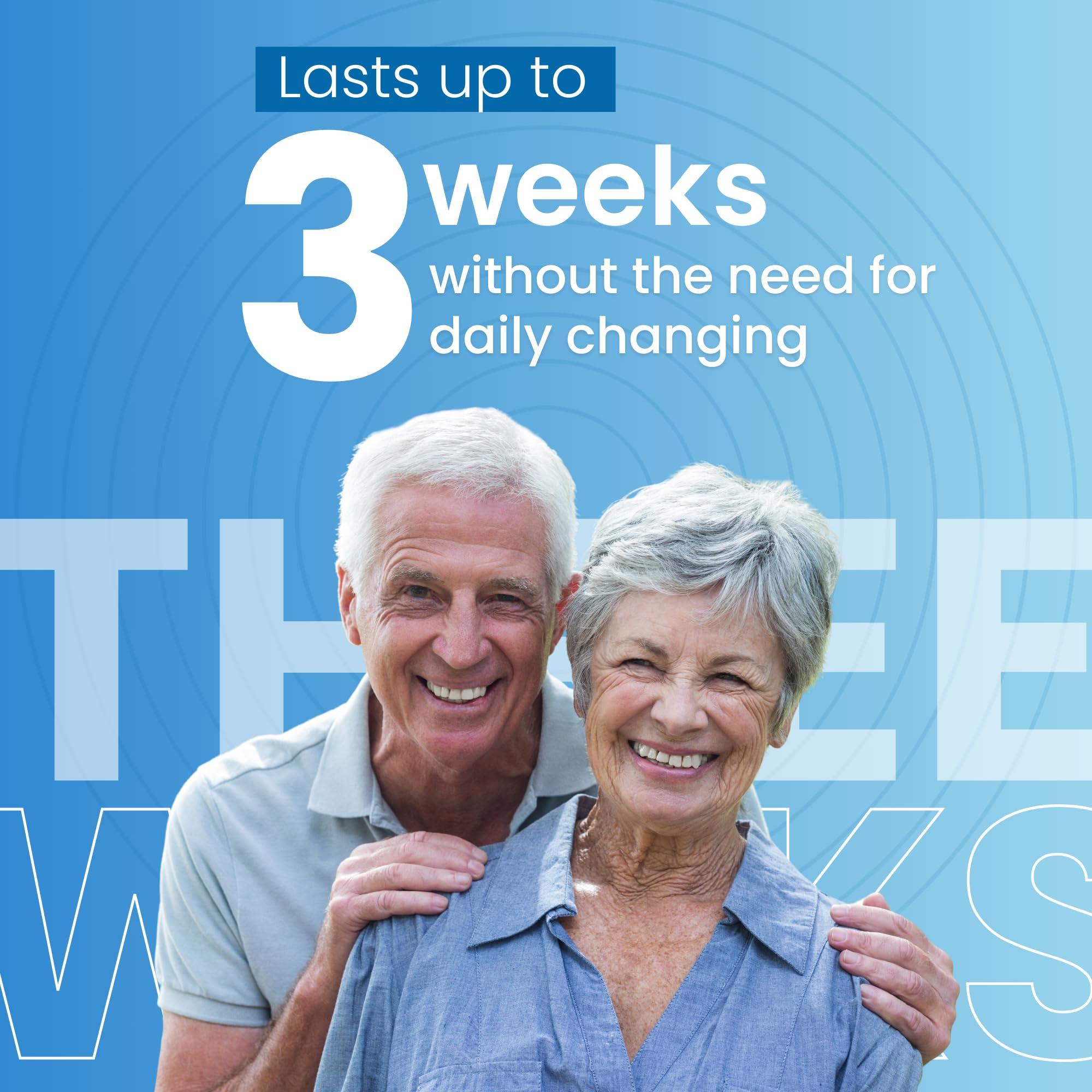 Denturecare Clear Comfort Denture Liner - Secure Fit - No Hassles Application - Long-Lasting Denture Adhesives - Easy to Maintain Cushion Comfort Denture Liner