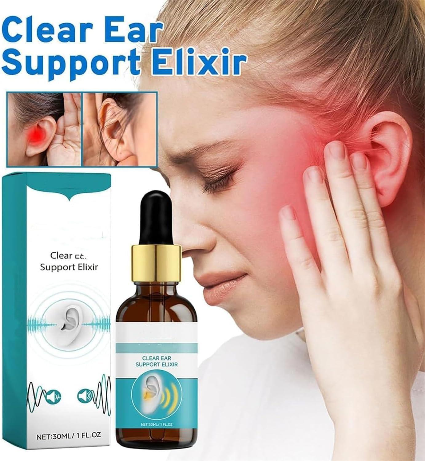 Giurui EchoPure Organic Ear Support Elixir, Tinniease Spray for Tinnitus, Tinnitus Relief for Ringing, Relieve Ear Discomfort (2 Pcs)