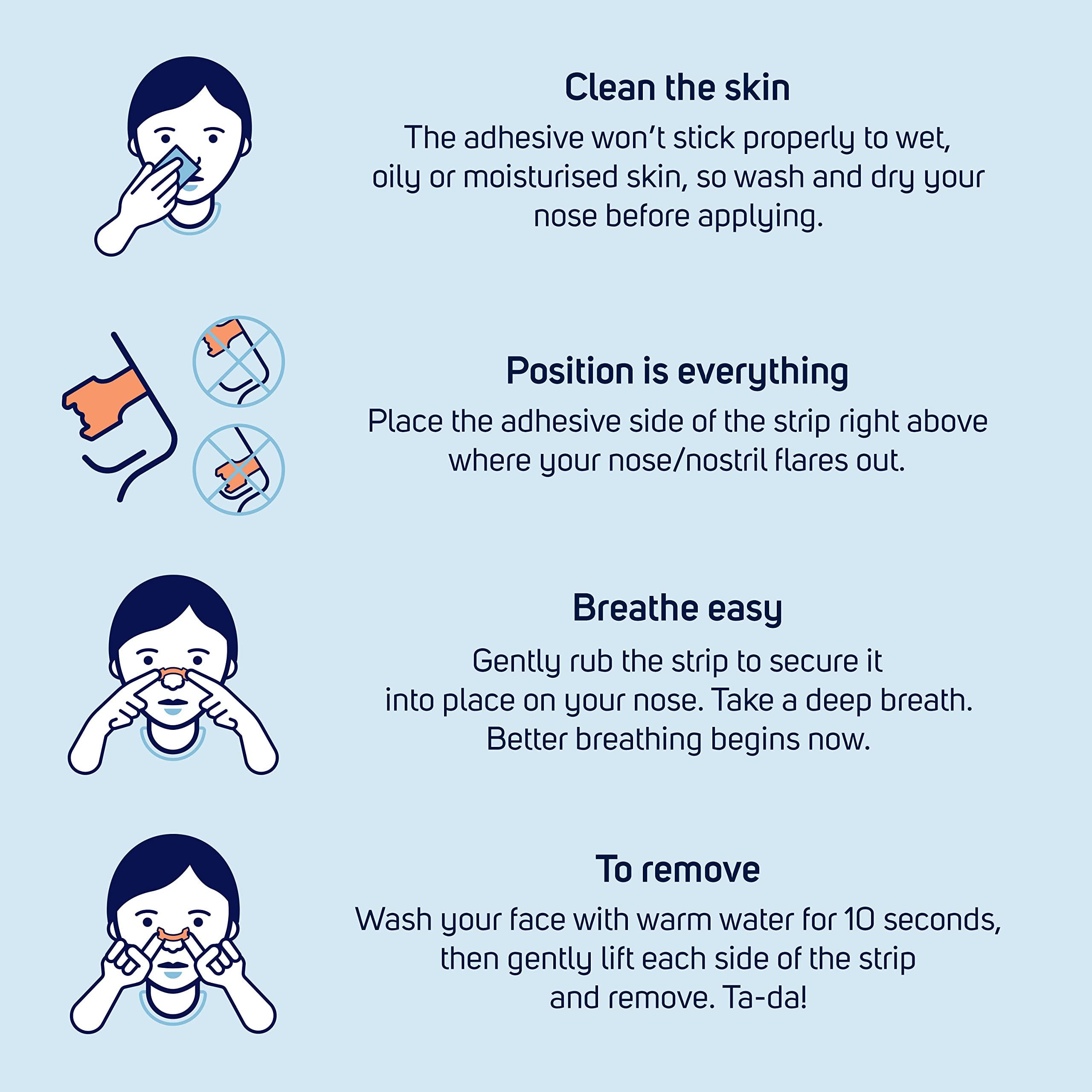 Breathe Right Breathe Right Nasal Strips Clear Large 10s, Instantly Relieves Nasal Congestion, Helps Reduce Snoring, Drug-free, Snoring Aid for Men and Women, 10 Count (Pack of 1)