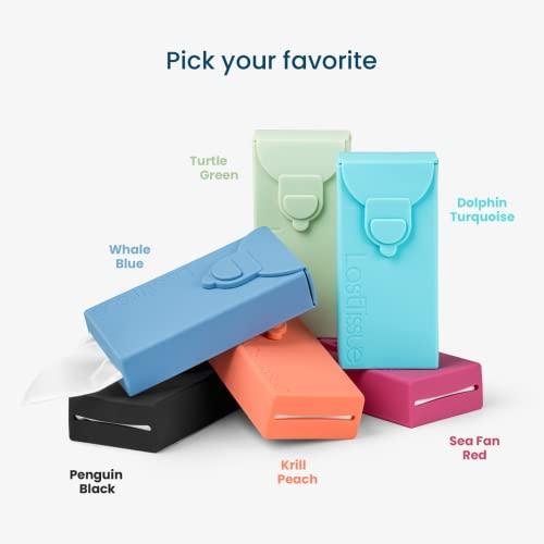 LastTissue LastTissue Reusable Cotton Tissue Pack Sustainable, Durable, Eco-Conscious, Portable & Washable Facial Tissues for Men and Women with Travel Handkerchief Storage Case