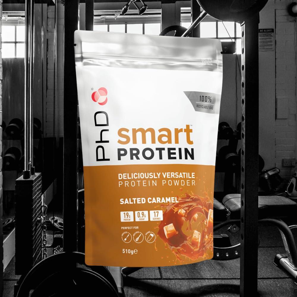 PhD Nutrition Phd Smart Protein, Versatile Shake, Ideal for Shakes, Baking and Deserts, Salted Caramel Flavour, 17 Servings per 510 g Bag