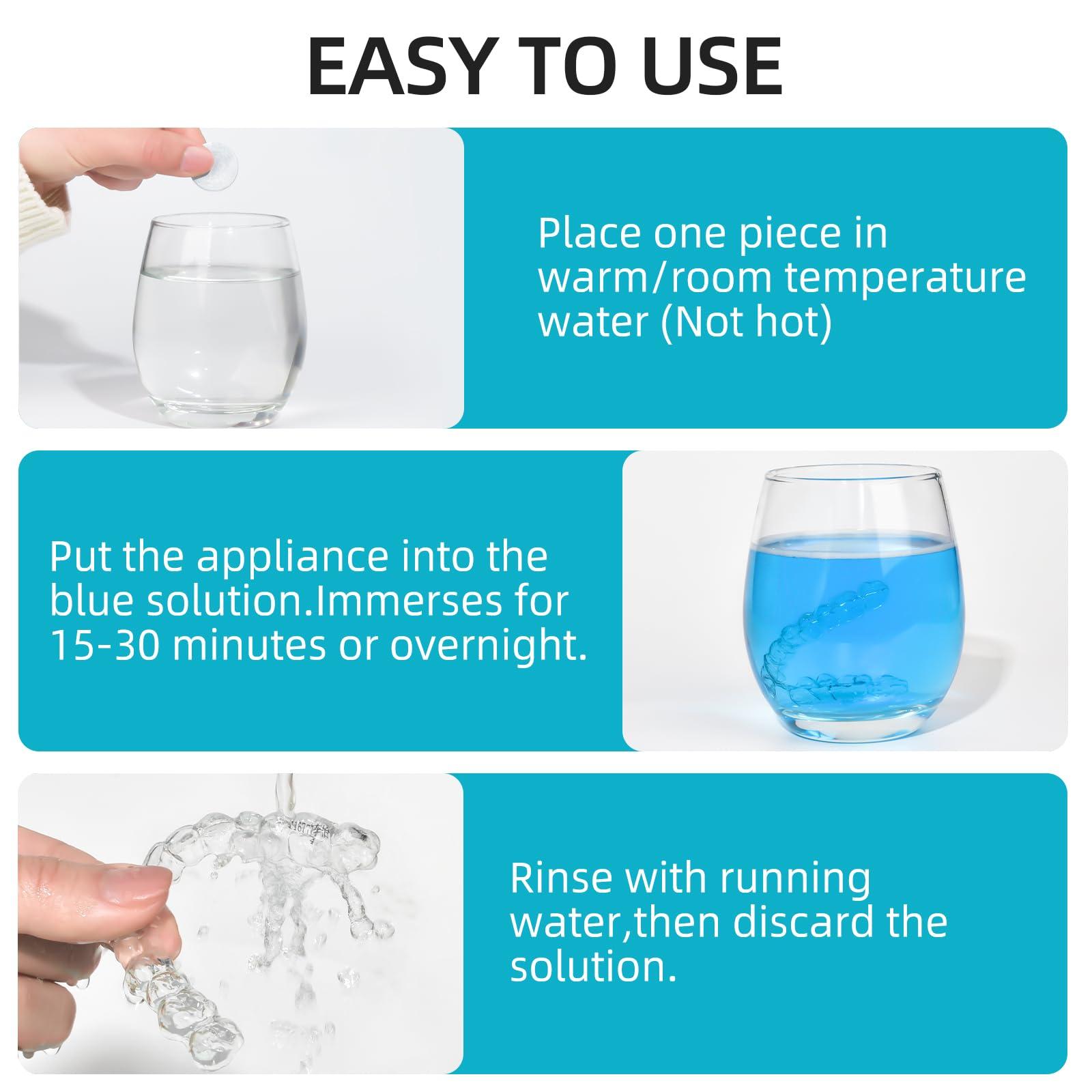 Y-Kelin Y-Kelin Retainer Cleaner,Retainer Cleansing Tablets, Denture Cleaning Tablet, Retainer,Dentures,Mouth Guard Cleaner 12 Tablets