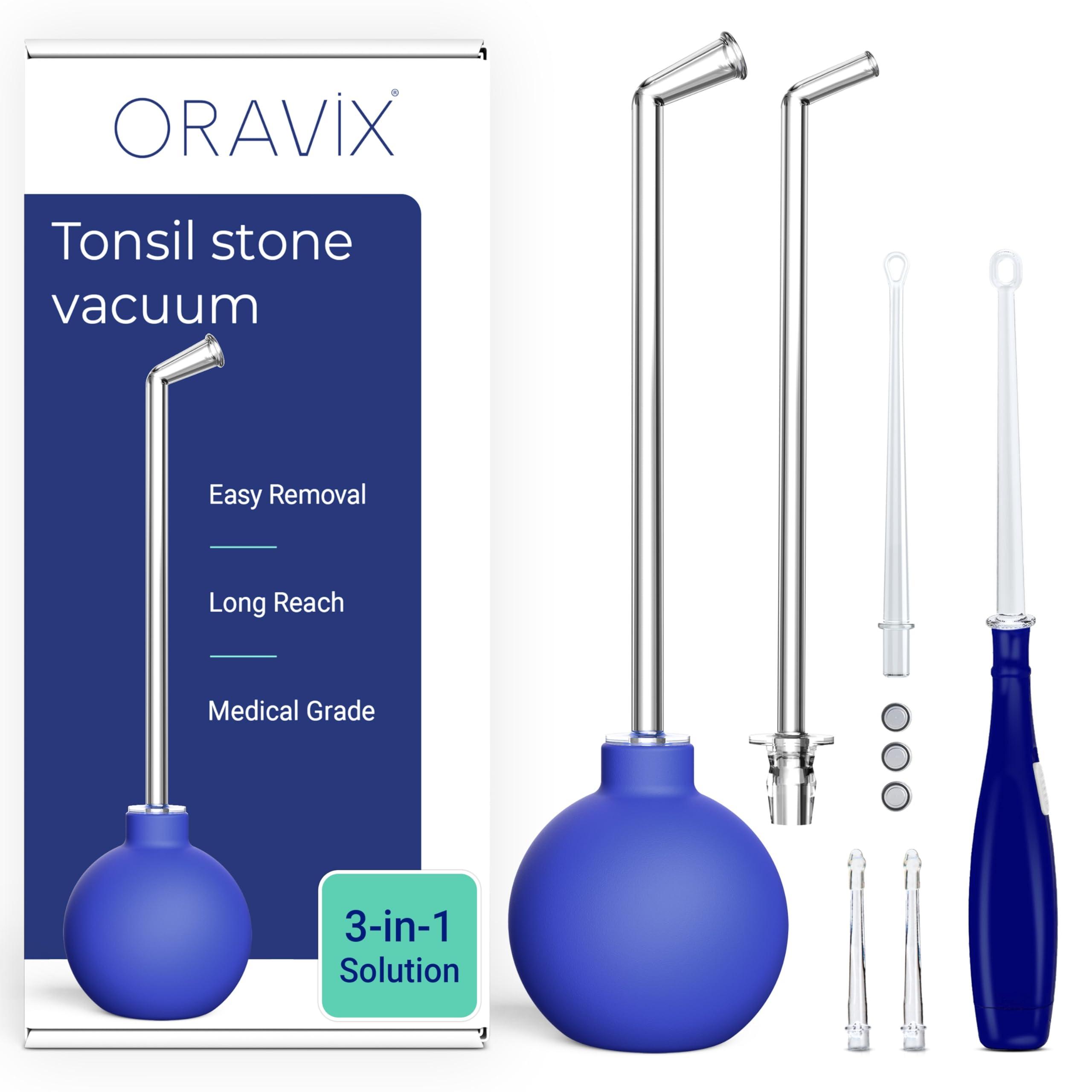 ORAVIX Oravix Tonsil Stone Remover Vacuum, Tonsil Stone Remover for Bad Breath Treatment, Tonsil Stone Suction Tool, Tonsil Stones Remover, Tonsil Stone Remover Vacuum Pump, Tonsil Stone Vacuum