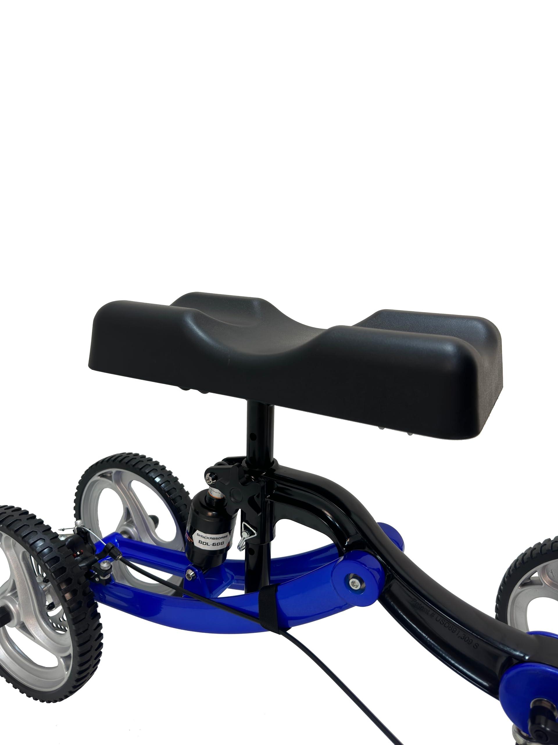 PANLOVA Adjustable Medical Folding Steerable Leg Knee Walker Scooter with Front bag-9251B