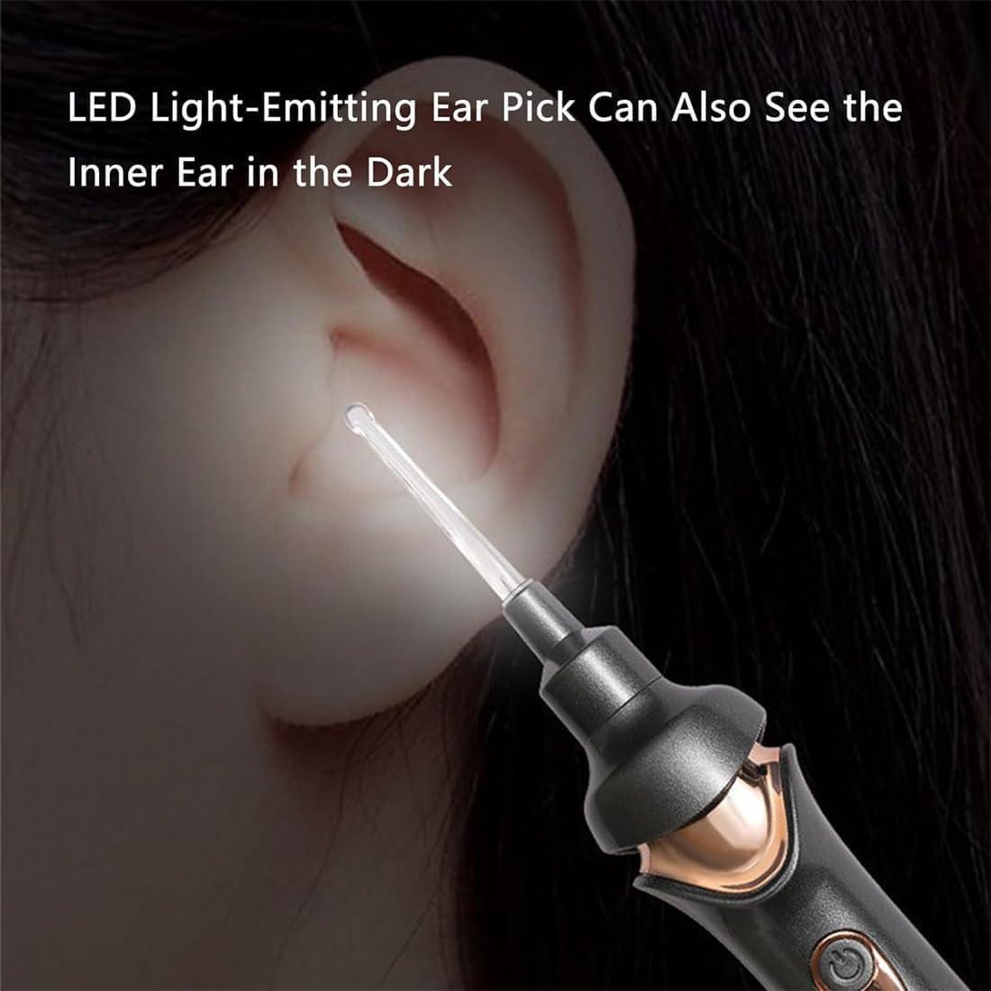 Godemmio Tweddy Smart Ear Wax Remover, 2024 Best Tweddy Smart Ear Wax Vacuum, Tweddy Ear Wax Vacuum with 5 Pcs Ear Scoop for Daily Ear Pick, Ear Vacuum Wax Remover for Children Adult (Mix 2PC)