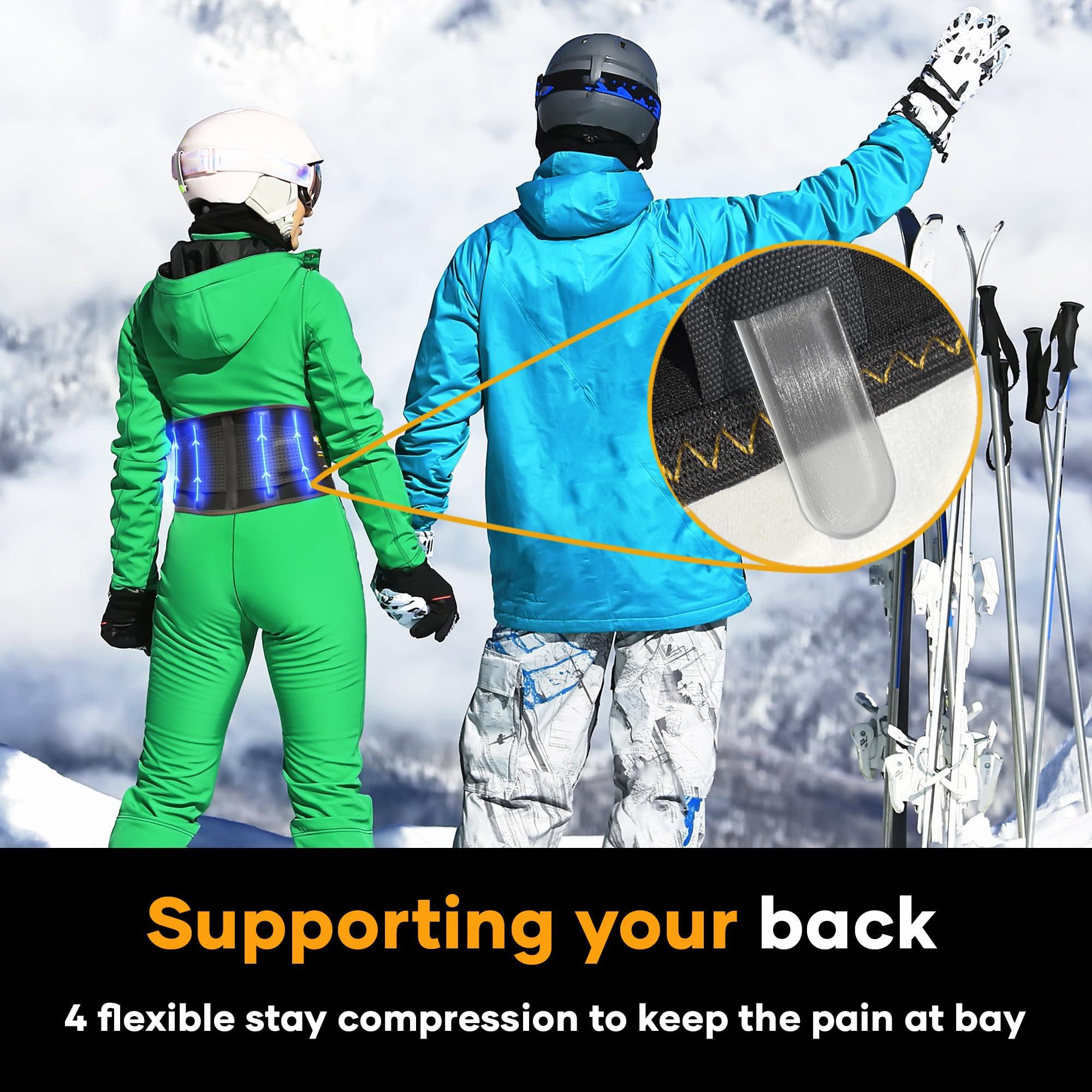 MEDiBrace MEDiBrace Plus Back Support Belt Back Brace with Ergonomic Lumbar Pad - Lower Back Pain Relief for Men and Women - Medical Grade Orthopaedic Waist Compression for Sciatica or Bad Posture (Large)