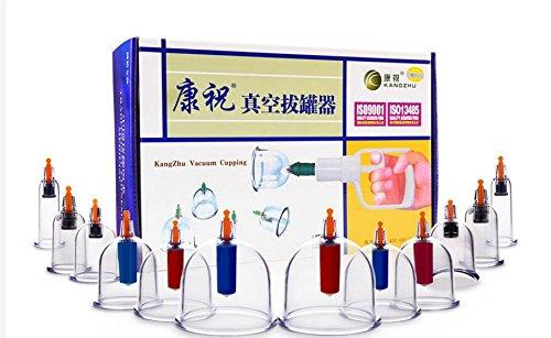VStoy Kangzhu 12-Cup Biomagnetic Chinese Cupping Therapy Set