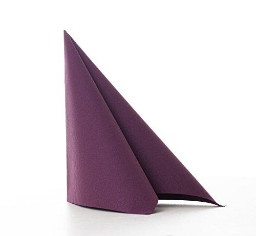 Alvotex Alvotex Chic Airlaid 50, Fabric-Like, Disposable Napkins, Purple, 40 x 40 cm