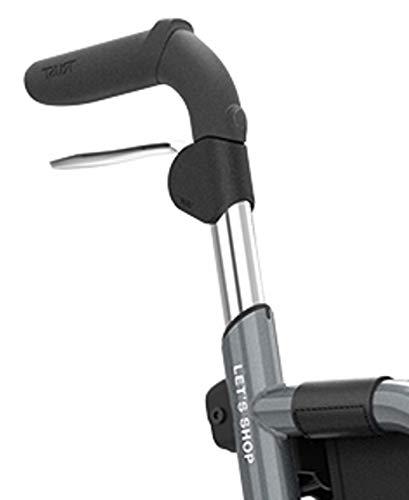 Trust Care TrustCare Let\'s Shop Folding Aluminium Rollator Walking Aid Handle Height from 76 cm to 95 cm Seat Height 60 cm Maximum Load 130 kg