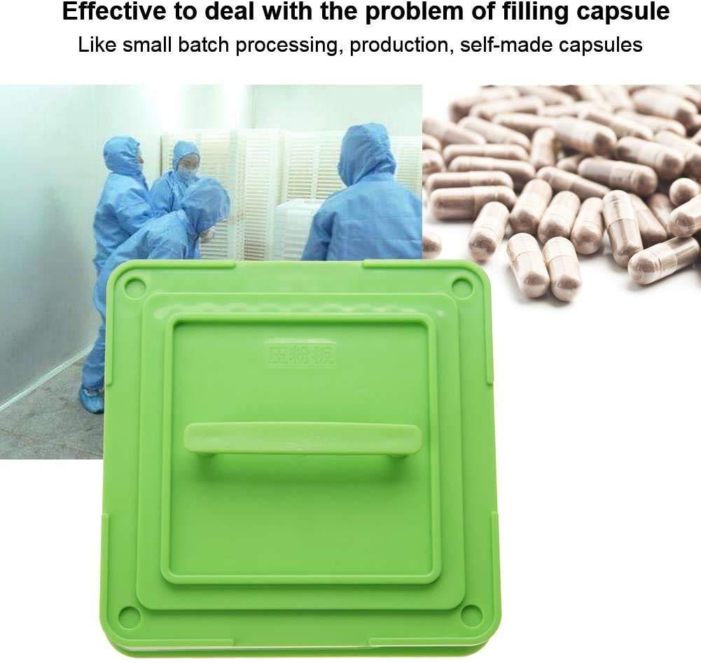ZJchao Capsule Filling Manual Machine, 2 Types 100 Holes Empty Capsule Filler With Powder Spreader Plates Capsules Filling Tool, certification(00#)