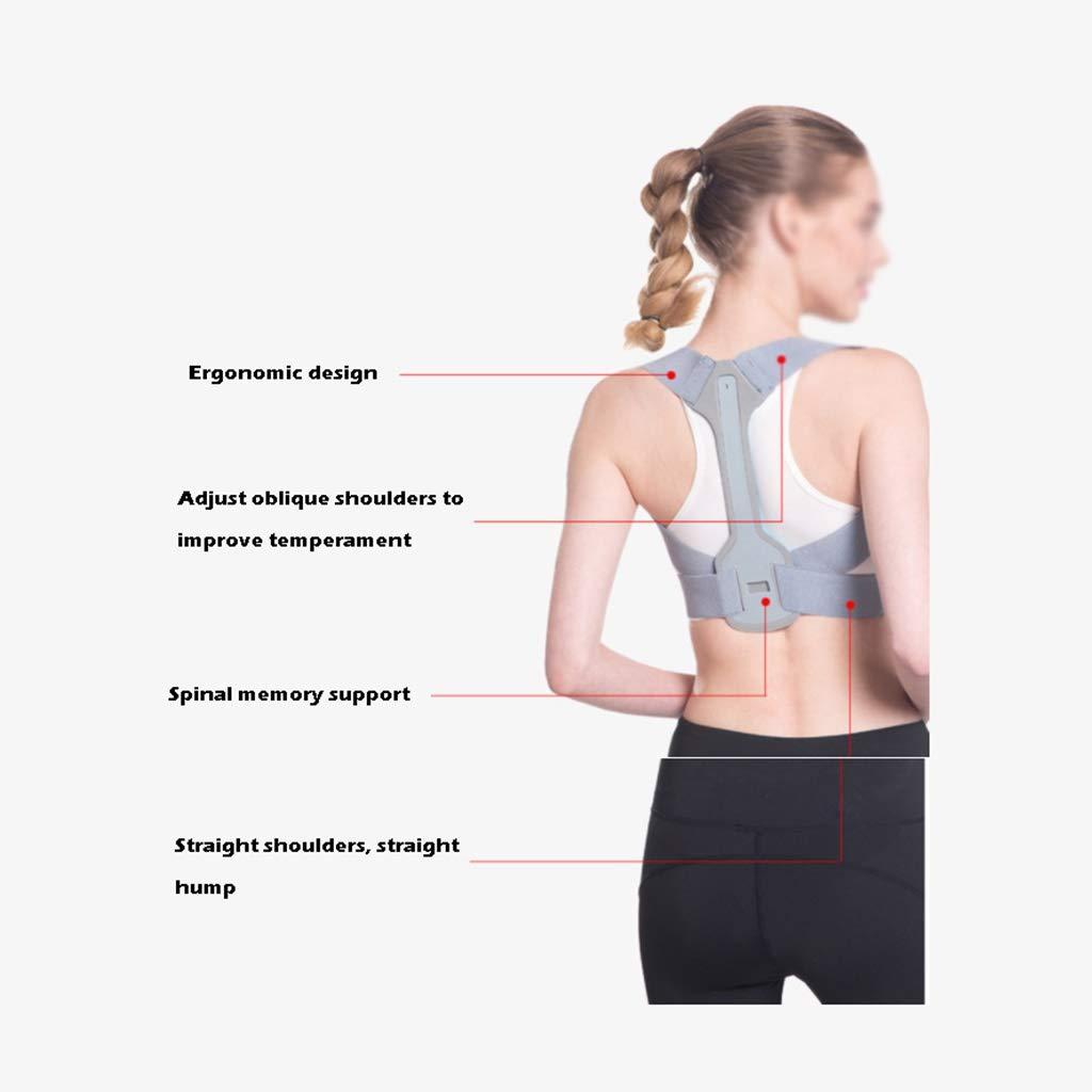 PWABAF Posture corrector Comfortable and Breathable Support Shaping Invisible Design Improve Hump General Population (Various Sizes) (Size : S)