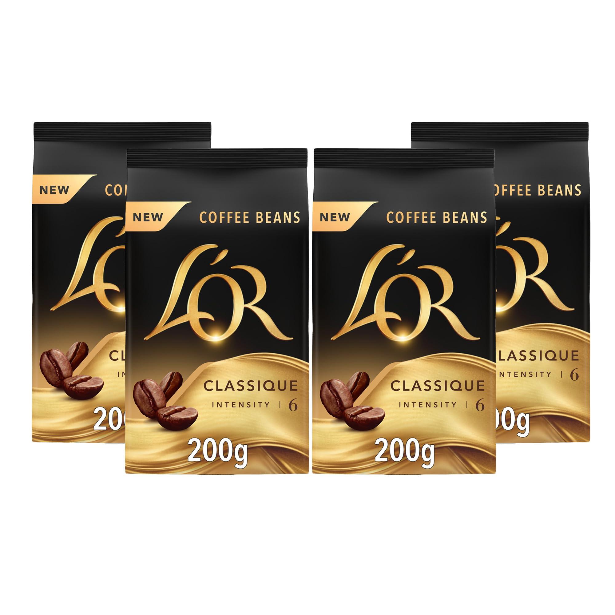 L'OR L'OR Classique Coffee Beans 200g Intensity 6 (4 x 200g, 800g Total)