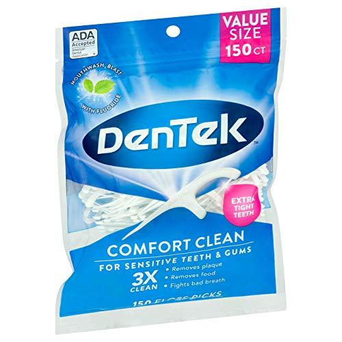 DenTek DenTek Comfort Clean Floss Picks, Silky Comfort Floss, 150 Count