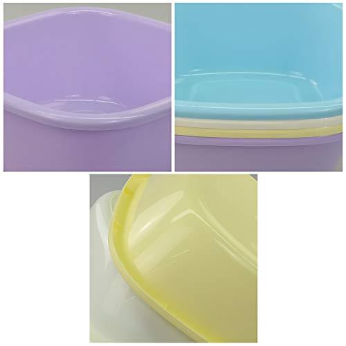 Dynko Dynko Colored Washing Up Bowl, Plastic Square Washing Up Bowls, Set of 4