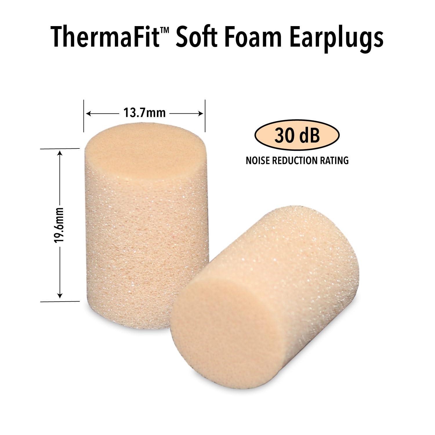 Mack's Macks ThermaFit Soft Foam Earplugs, 40 Pair - Comfortable Ear Plugs for Sleeping, Snoring, Work, Travel & Loud Events | Made in USA